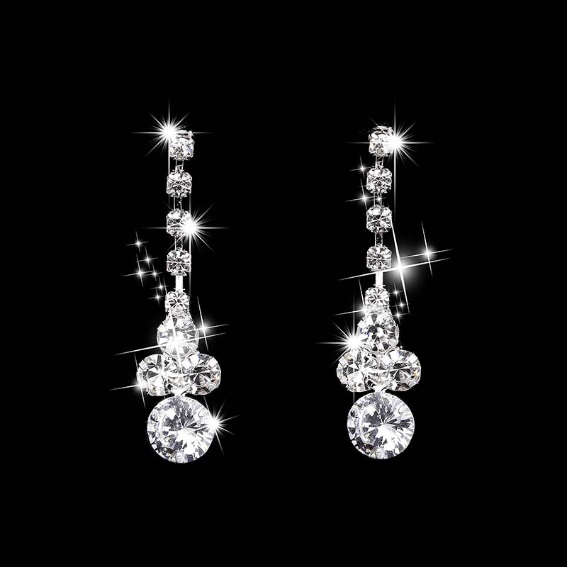 Dây chuyền và bông tái đính đá zircon thời trang cao cấp