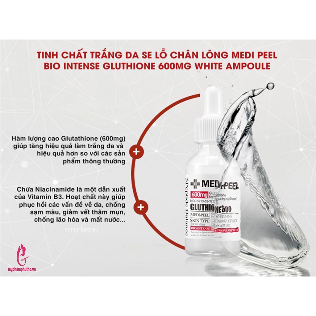 Set dưỡng trắng da Medipeel Gluthione 600