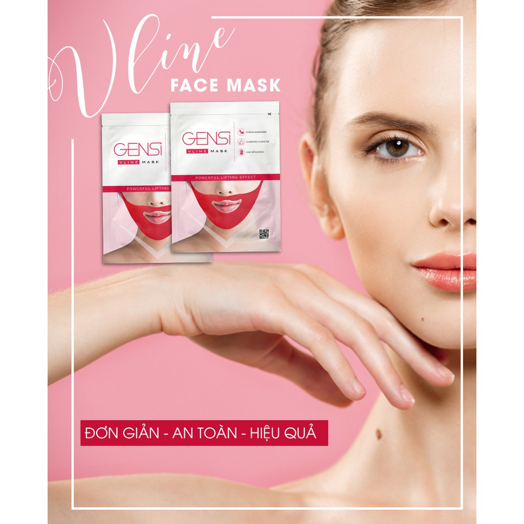 Mặt nạ tạo hình V-Line thon mặt cấp tốc Gensi V-Line Mask