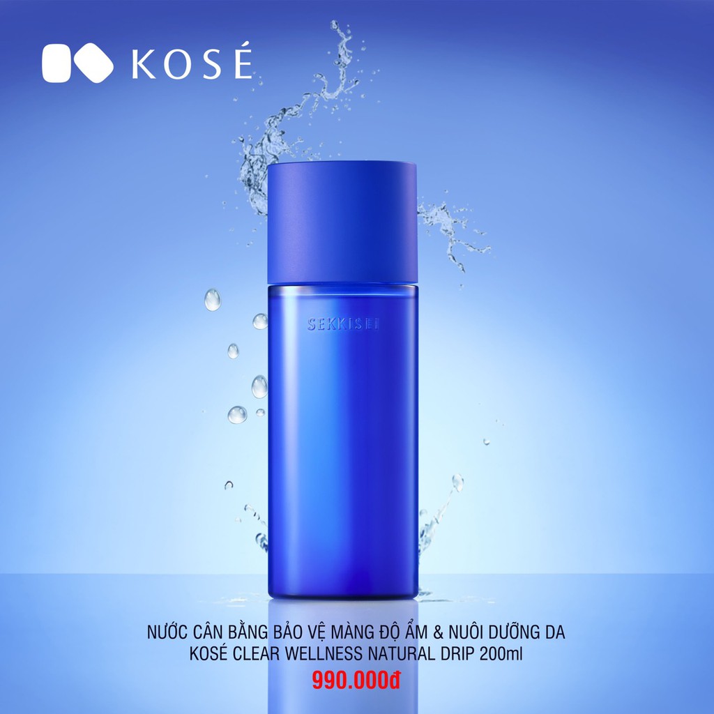 LOTION DƯỠNG ẨM - KOSE SEKKISEI CLEAR WELLNESS NATURAL DRIP - EFFECTIVE TYPE - 200ML