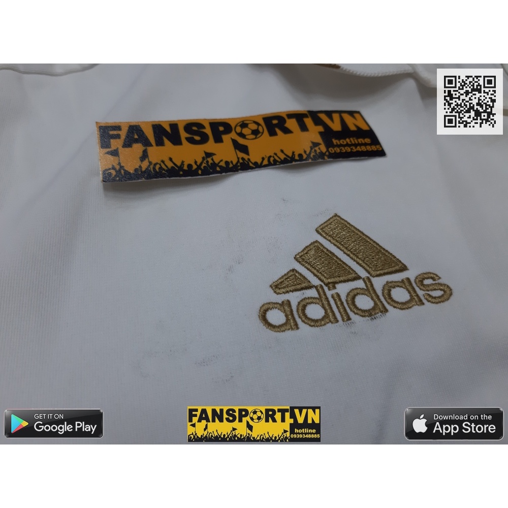 Áo đấu bóng đá Real Madrid 2011 2012 home white shirt jersey M BNWT V13659