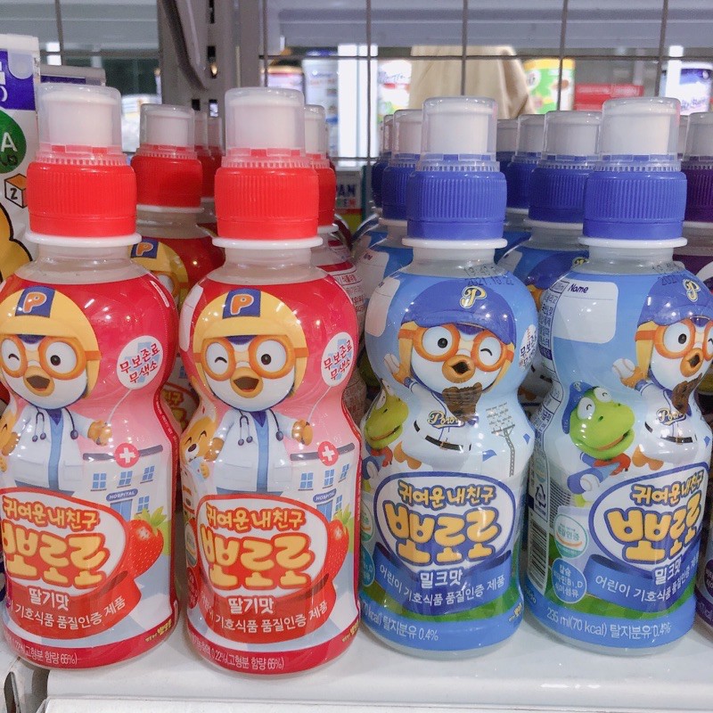 [Uống là ghiền] Nước uống trái cây hoa quả Pororo Paldo Hàn Quốc
