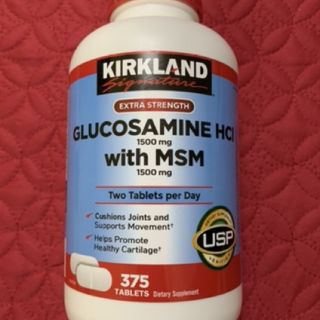 (hàng chuẩn auth ) viên uống hỗ trợ xương khớp Kirkland signature glucosamine hcl&msm 375 viên của mỹ