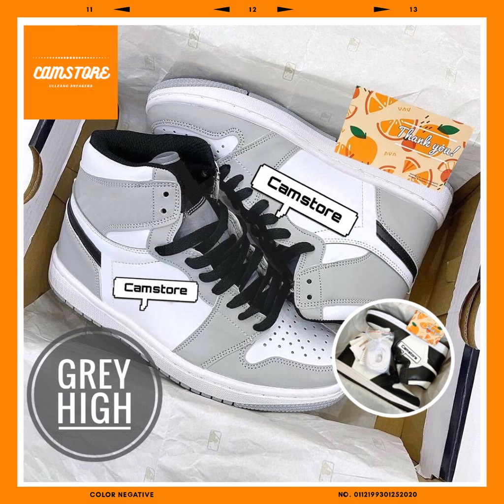 GIÀY SNEAKER NAM NỮ CỔ CAO DA LỘN BLUE CAMSTORE HOTTREND