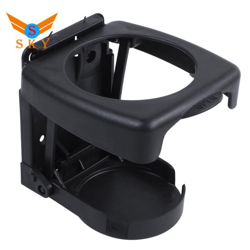 Giá Đỡ Chai Nước Bằng Nhựa Màu Đen Có Thể Gấp Gọn Tiện Dụng Cho Xe Hơi / Xe Tải