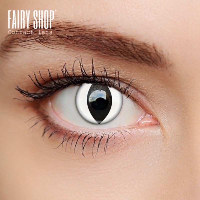 Áp tròng cosplay Cat white 14.0  - Kính Áp Tròng FAIRY SHOP CONTACT LENS