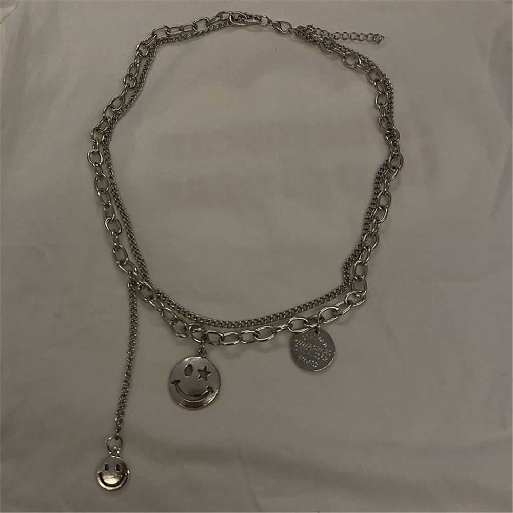 Vòng cổ hợp kim mặt hình mặt cười dễ thương