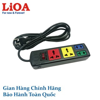ổ cắm LiOA có công tắc 2D2S52 (4 lỗ, 5m)