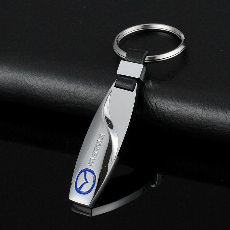 Móc treo chìa khóa ô tô khắc logo các hãng xe Toyota, Mazda, Chevrolet,Ford, Land Rover,Kia