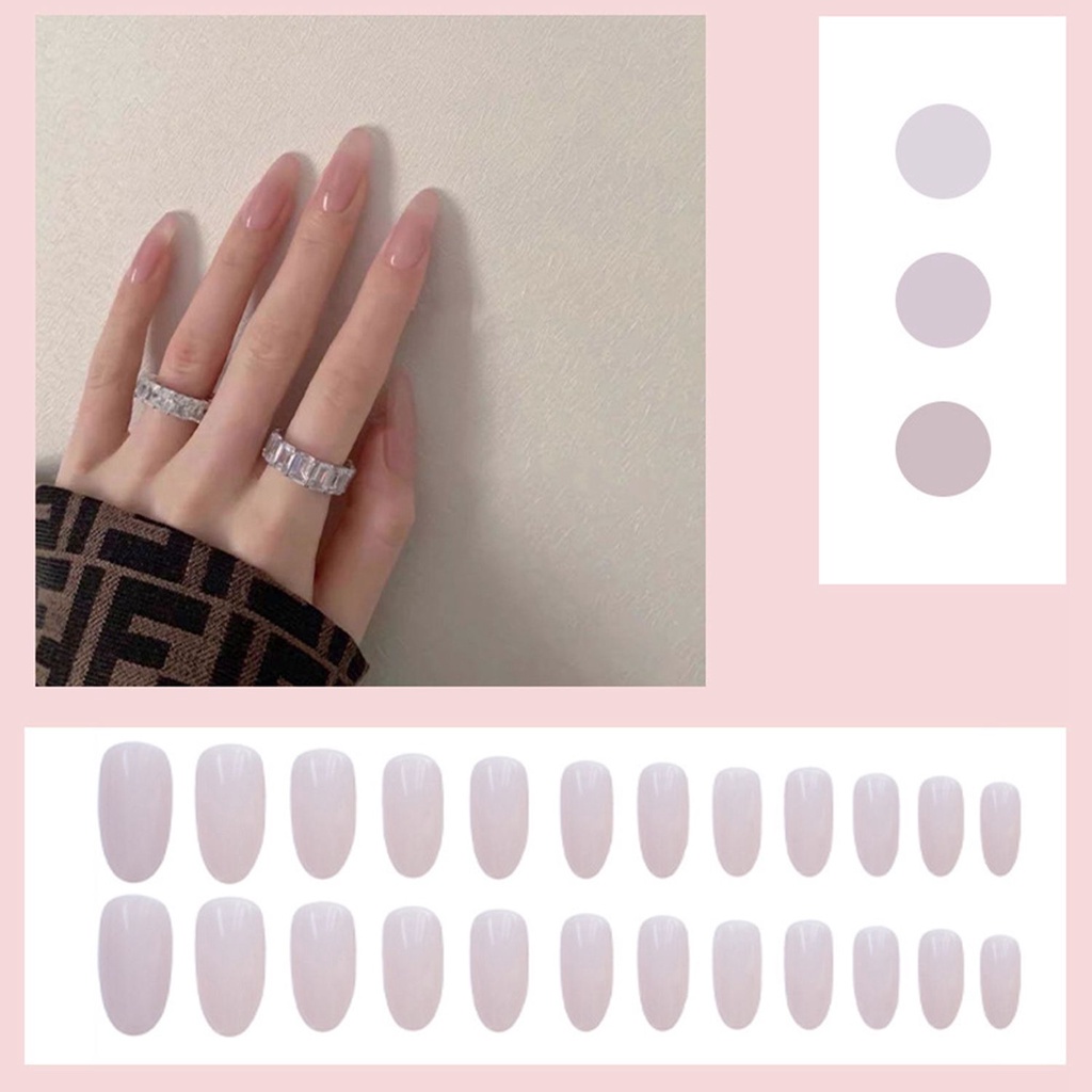 [Hàng mới về] Hộp 24 móng giả bao phủ toàn bộ có thể tháo rời