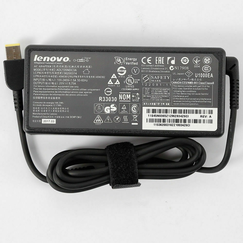 Sạc laptop Lenovo ThinkPad T440p T540p T530 Y50 Y70 Y700 T550P ( Adapter lenovo 20V 6.75A 135W )