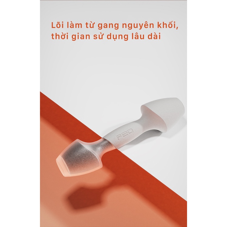 Tạ tay nữ đa năng chính hãng FED. Chất liệu lõi gang bọc TPR. Mẫu mới xu hướng 2023.