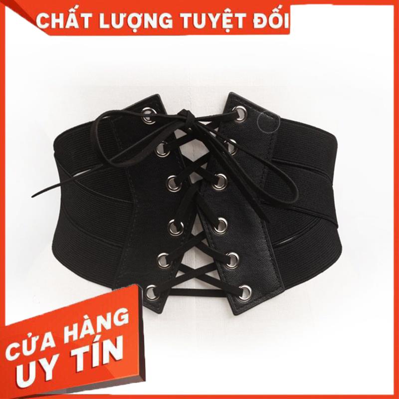 Nịt Thắt Lưng Đàn Hồi Xỏ Dây Có Thể Điều Chỉnh Phong Cách Cổ Điển Cho Nữ  ྇