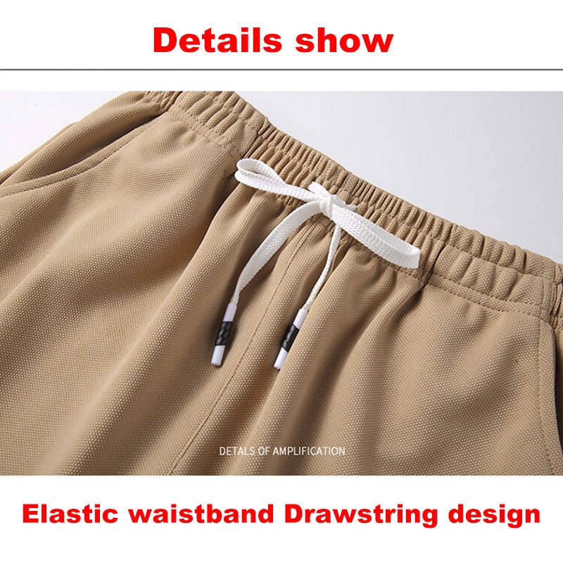 Quần Short Lưng Thun Rút Dây Phong Cách Hàn Quốc Cho Nam