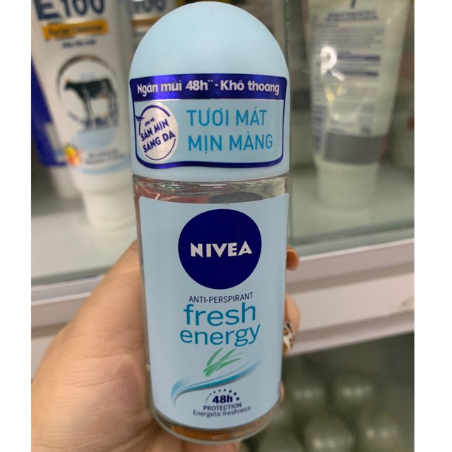 Thông tin Lăn ngăn mùi Nivea Energy Fresh Tươi mát Mịn màng chai 50ml