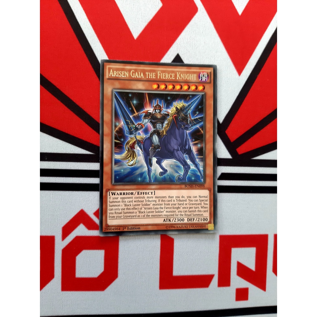 Thẻ Bài Yugioh Monster Arisen Gaia The Fierce Knight - BOSH-EN098 - Rare 1st Edition