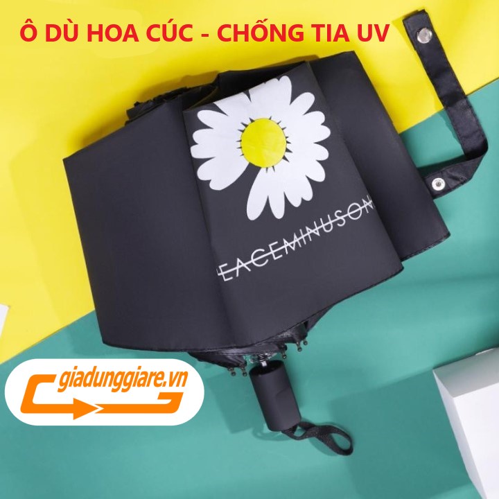 Ô dù HOA CÚC thời trang Hàn Quốc tuyệt đẹp vải dù cao cấp không thấm nước chống tia UV hiệu quả - giadunggiare.vn