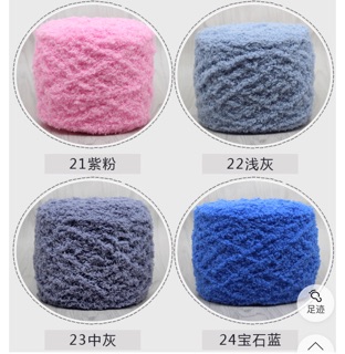 len bông xù cuộn 100g