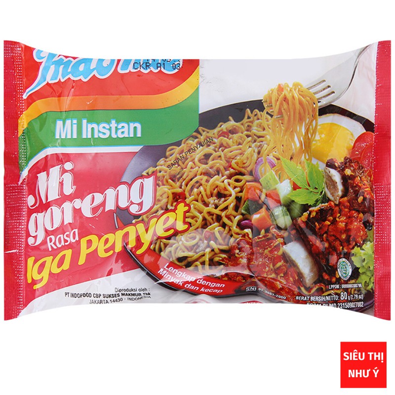 Mì xào khô Indomie Mi Goreng đủ 4 vị