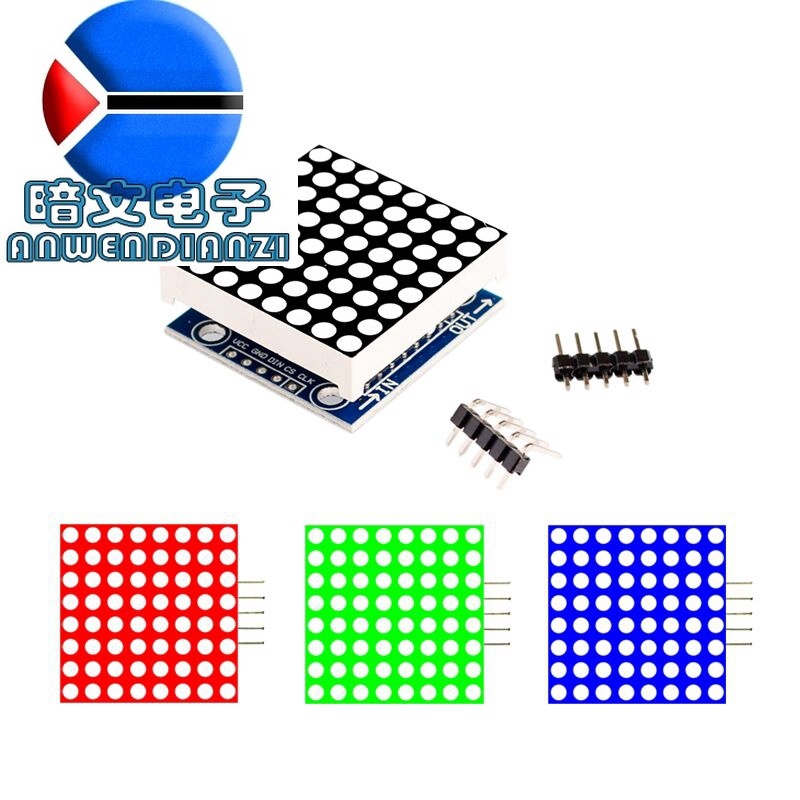 Mô-đun Điều Khiển Ma Trận Hiển Thị Đèn led 2120 > max7219 dot matrix