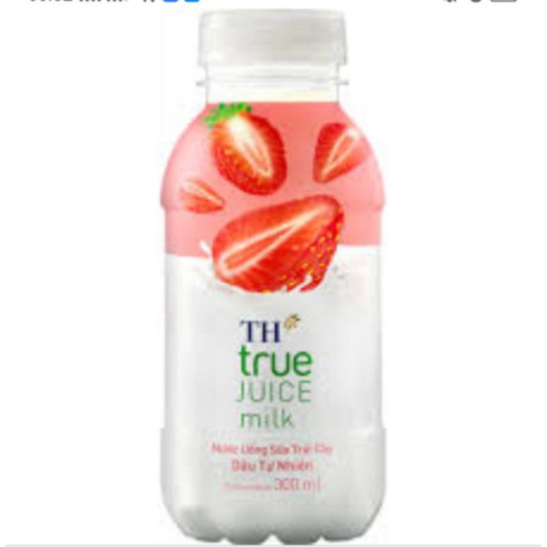 Nửa thùng sữa trái cây TH true JUICE 300ml × 12 chai ( Cam / Dâu / Đủ mùi)