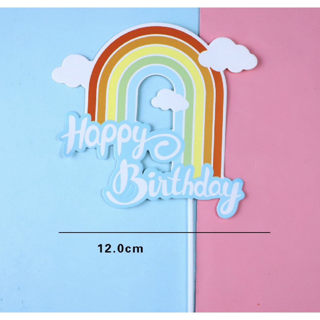 5 set 10 cầu vồng gắn mây dáng dài