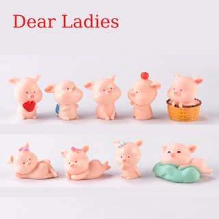 Heo Con trang trí ô tô, bàn làm việc, bánh kem đáng yêu Sét 9 chú heo con 💕FREESHIP 50k💕 Dear Ladies