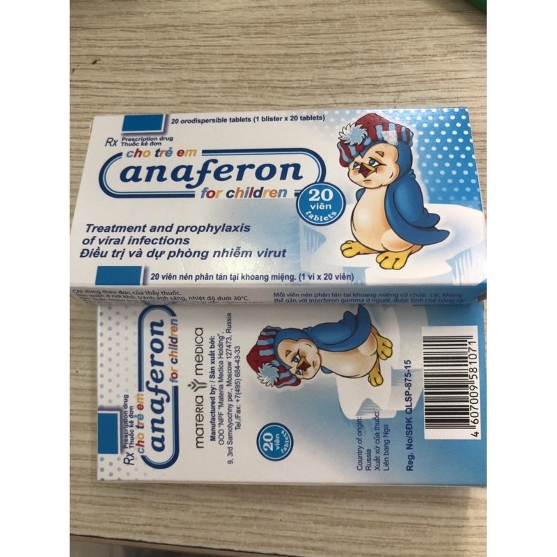 Tăng sức đề kháng Anaferon trẻ em