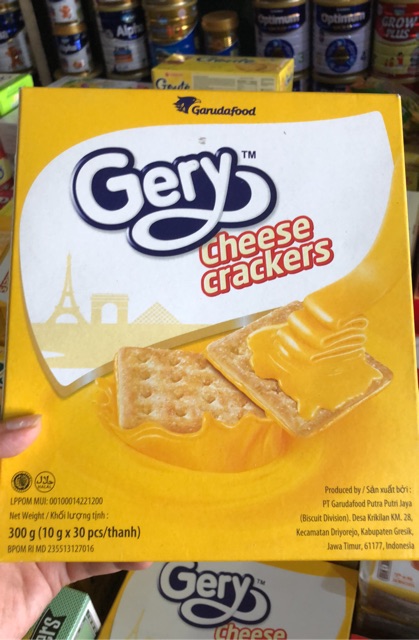 Bánh quy Gery Cheese crackers 300g và 200g