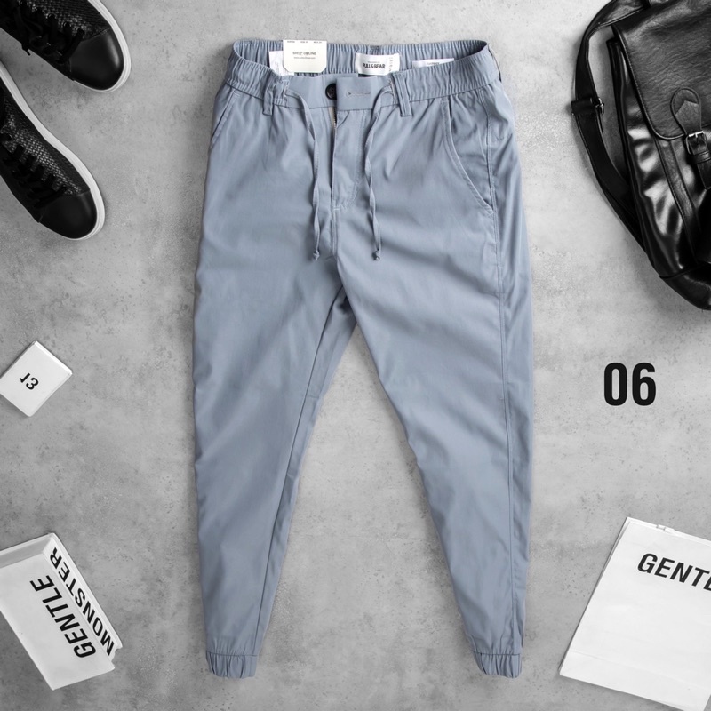 Quần jogger P&B chất vải Kaki cao cấp giặt không xù,co giản 4 chiều chuẩn hàng vnxk