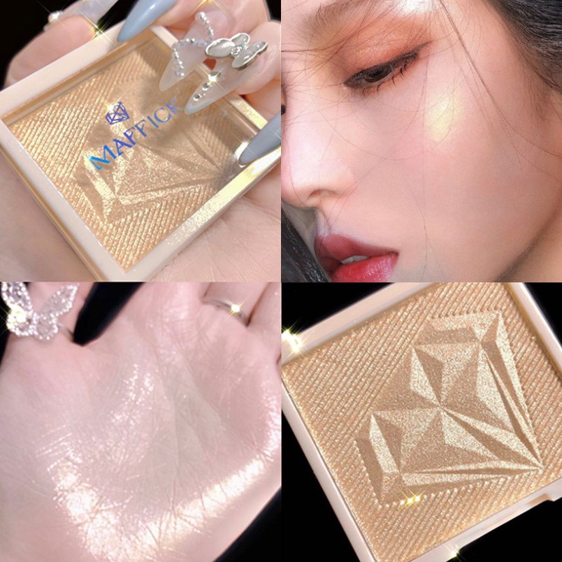 Phấn má hồng bắt sáng MAFFICK Diamond Highlight Powder 4g