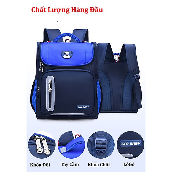Balo học sinh SM BABY chống gù lưng cao cấp