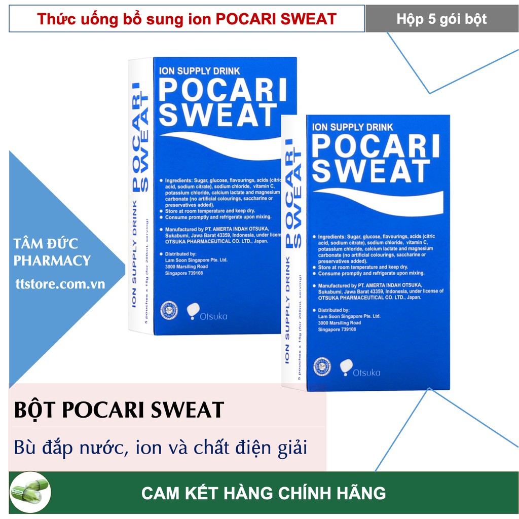 Pocari Sweat dạng bột - Thức uống bổ sung Ion Bột Pocari đến từ Nhật Bản