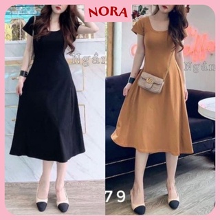 Váy Thun, Đầm Suông 3 Màu Chất Cotton Thoáng Mát Dáng Dài Lên Dáng Siêu Xinh V10