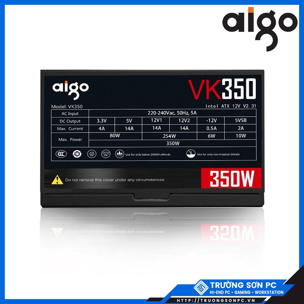 Nguồn Máy Tính AIGO VK350 VK550 | Chính Hãng