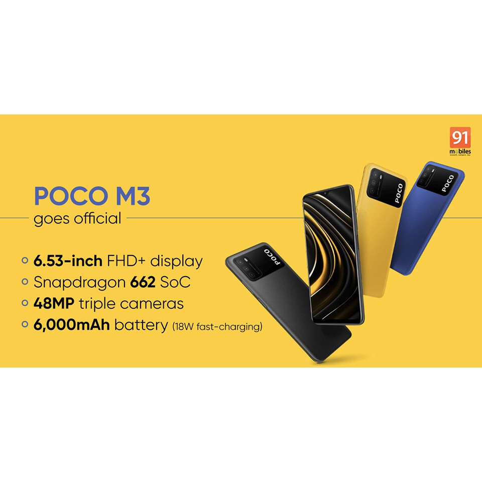 Điện thoại Xiaomi POCO M3 (4G/64GB) – Hàng chính hãng | BigBuy360 - bigbuy360.vn