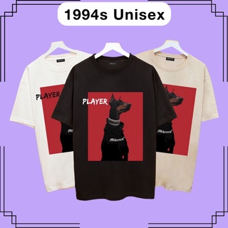 Áo thun tay lỡ Mikenco Player unisex nam nữ áo phông from rộng oversize chất liệu cotton 1994s Unisex