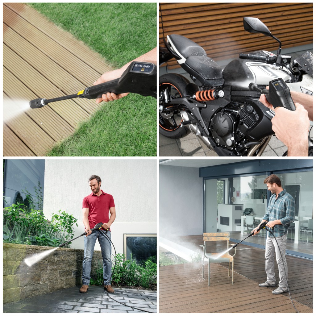 (Sản xuất Đức) Máy xịt rửa xe Karcher K3 Full Control động cơ chổi than công suất 1600w áp lực 20-120 bar