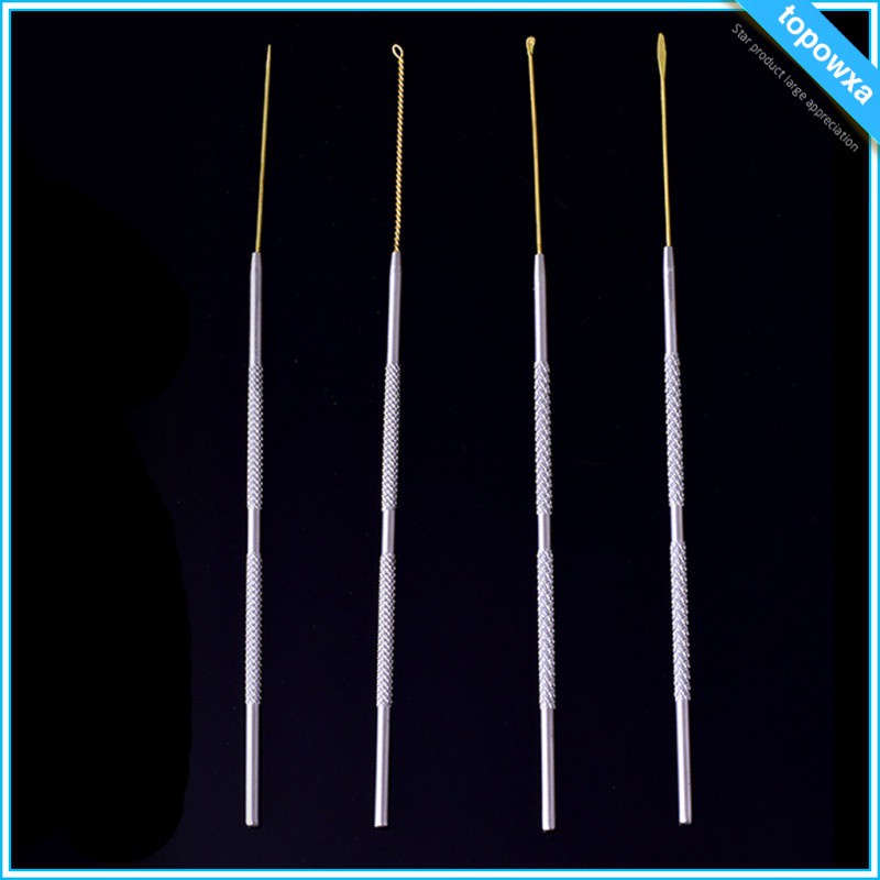 Set 4 cây ngoáy tai bằng thép không gỉ chăm sóc sức khỏe cho người lớn trẻ em