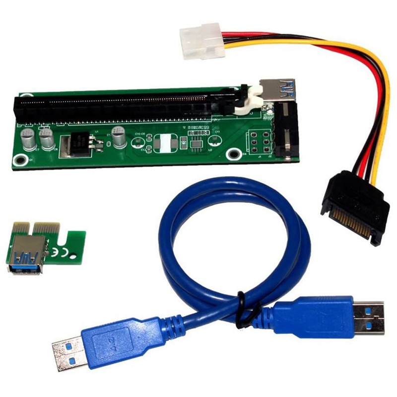 Bảng Mạch Chuyển Đổi Pci-E Express 1x Sang 16x Riser Card Adapter Sata Usb 3.0 | BigBuy360 - bigbuy360.vn