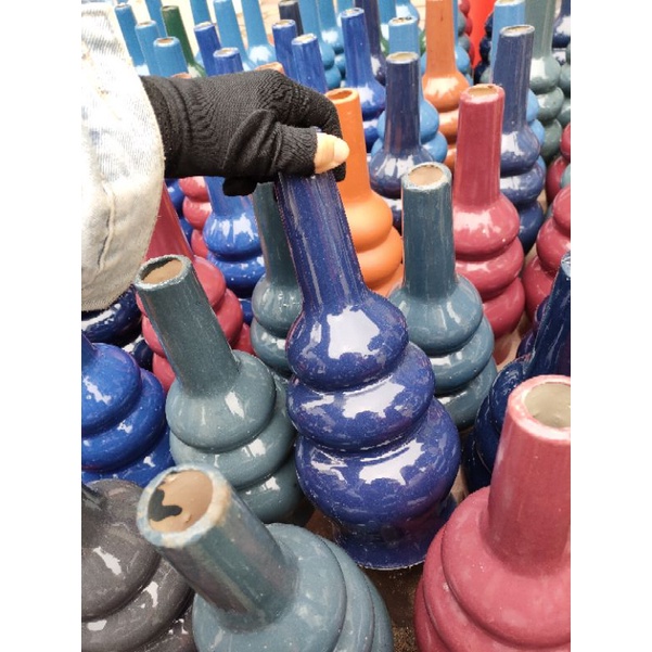 Hồ lô thu lôi chống sét cao 35cm gốm sứ Bát Tràng chính hãng, lắp trên mái nhà phù hợp với mọi loại kim thu lôi