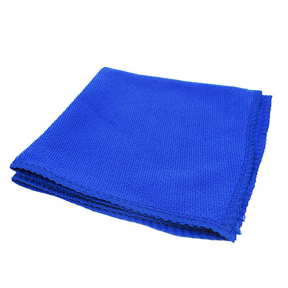 Khăn Lau Xe Ô Tô Sợi Microfiber Loại Mỏng Màu Xanh Chuyên Dụng