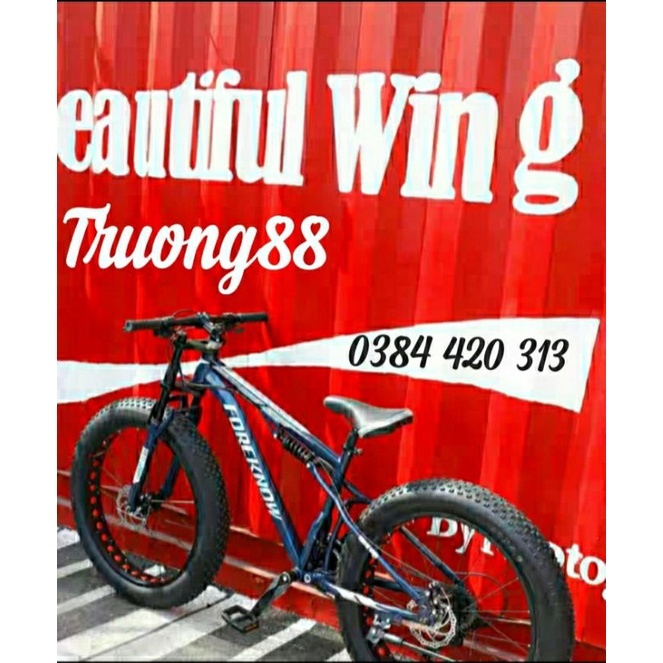 XE ĐẠP BÁNH BÉO Foreknow T1 size 26inh