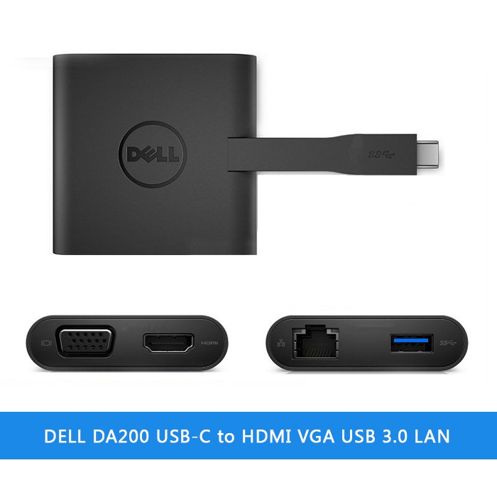 Docking Dell DA200 Type C to HDMI/VGA 