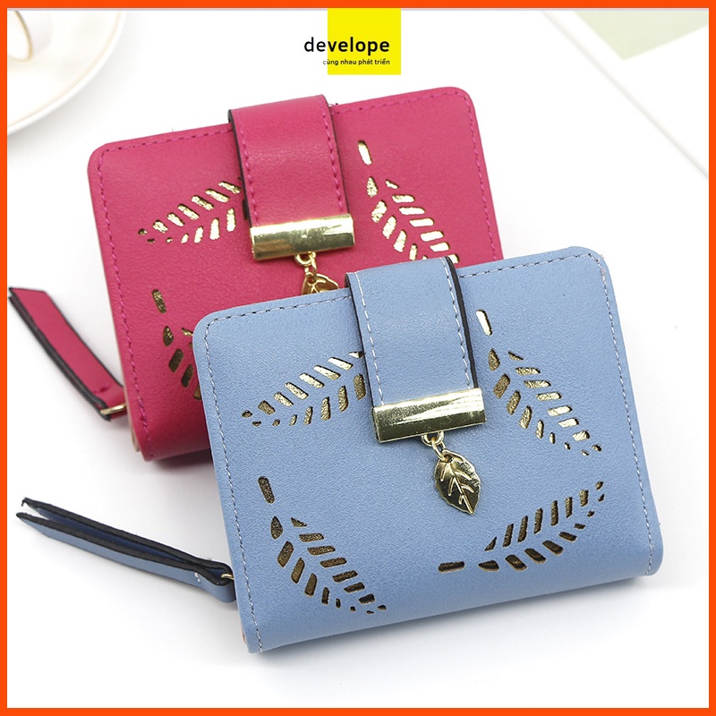 Ví nữ mini, ví mini card Holder da safiano - thời trang DEVELOPE - sản phẩm chính hãng