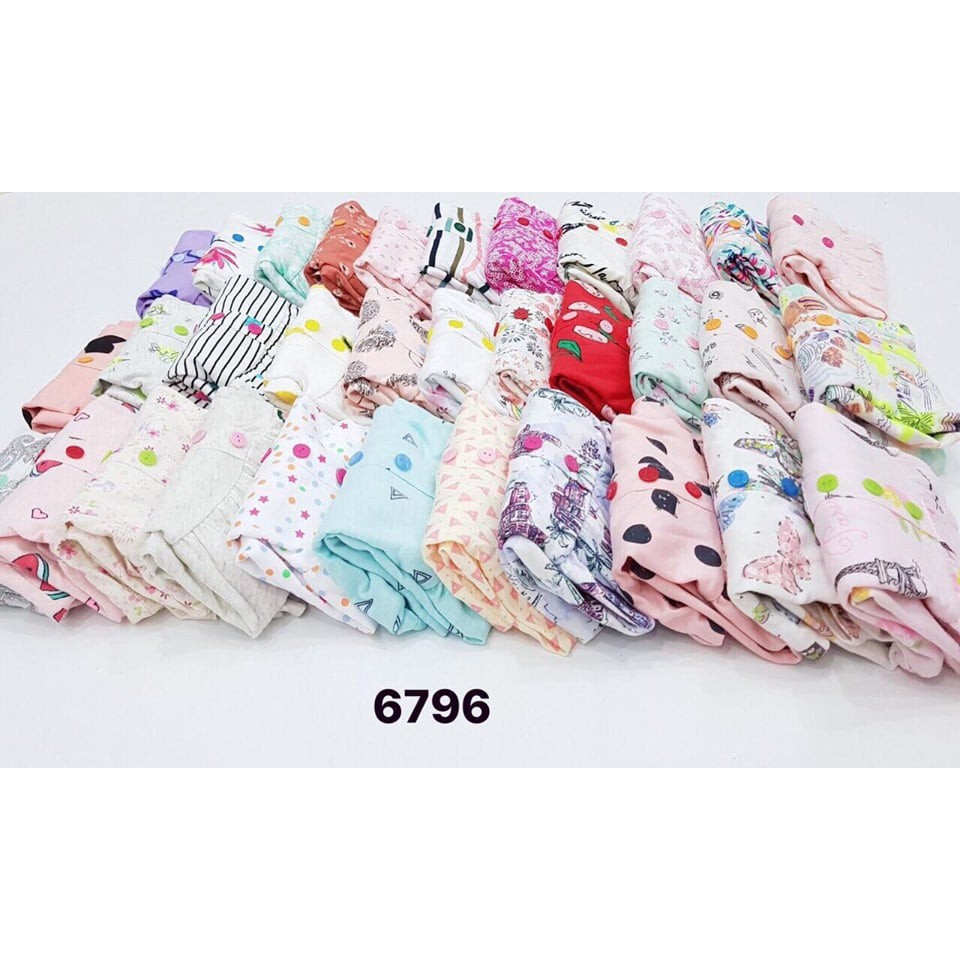 VÁY COTTON HM DÀI TAY SIZE 2/3-7/8 TUỔI