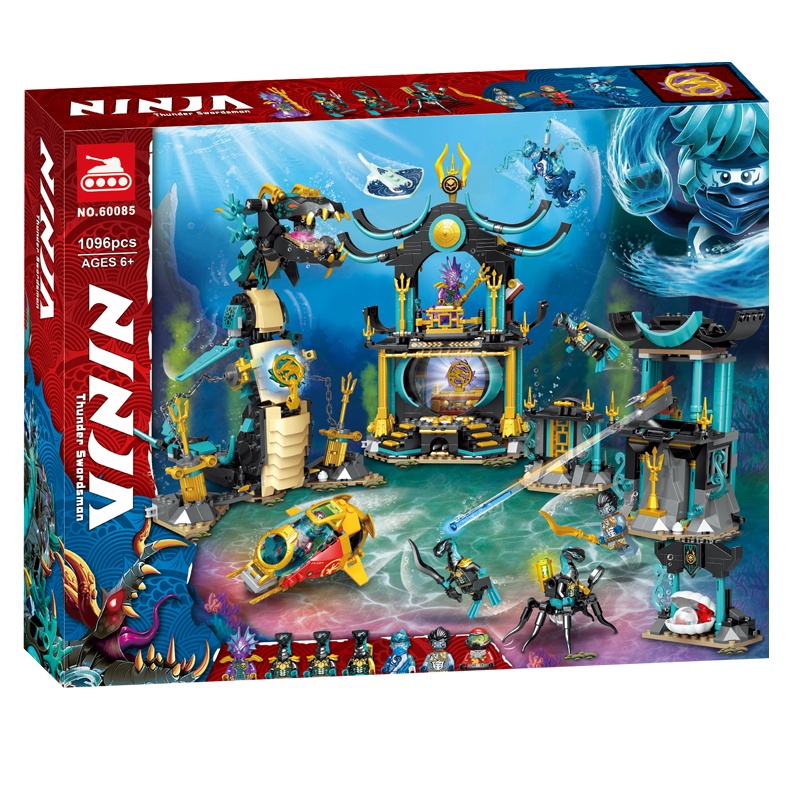 Đồ chơi Lắp ráp Mô hình 60085 NinjagoTemple of The Endless Sea Fit 71755 Hydro Bounty Submarine