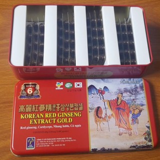 Korean red ginseng gold Bồi bổ sức khỏe nâng cao thể trạng hộp 60Viên chính hãng date mới