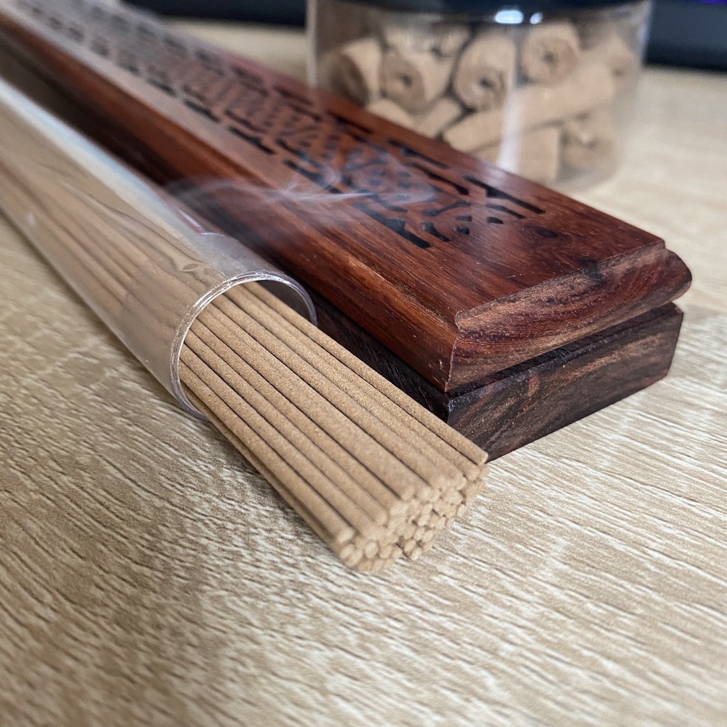 Nhang Trầm Không Tăm Đặc Biệt - Nhang Trầm Hương Thơm Ngọt Ngào Thư giãn, Thanh Lọc Không Khí