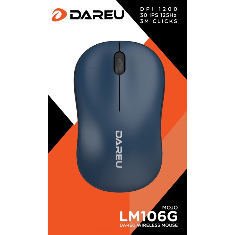 Chuột không dây Dareu LM106G  - tặng kèm pin AA